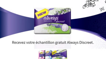 Echantillon gratuit Always Discreet